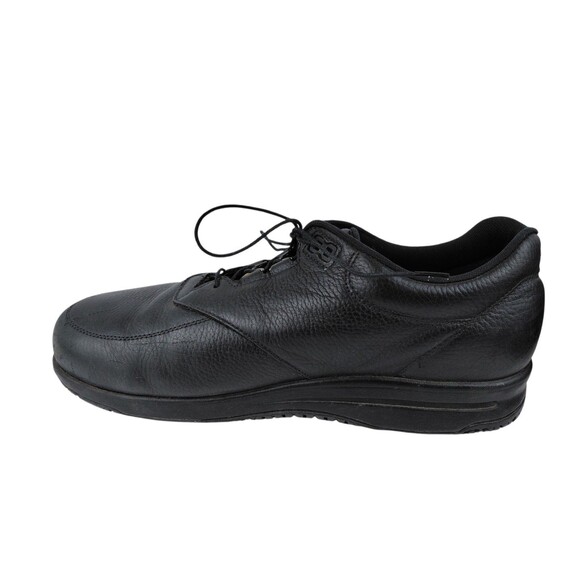 SAS Bout Time Mens 10 W Black Leather EZ Lace Up Comfort Casual Loafer Shoes main image 6